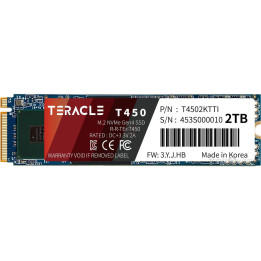 SSD Teracle T450 2TB M.2 PCIe NVMe Gen4 X4 R7400/W6400