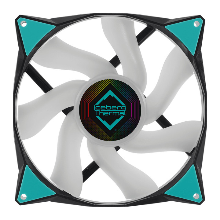Iceberg Thermal IceGALE ARGB Caixa de computador Ventoinha 14 cm Preto 1 unidade(s)