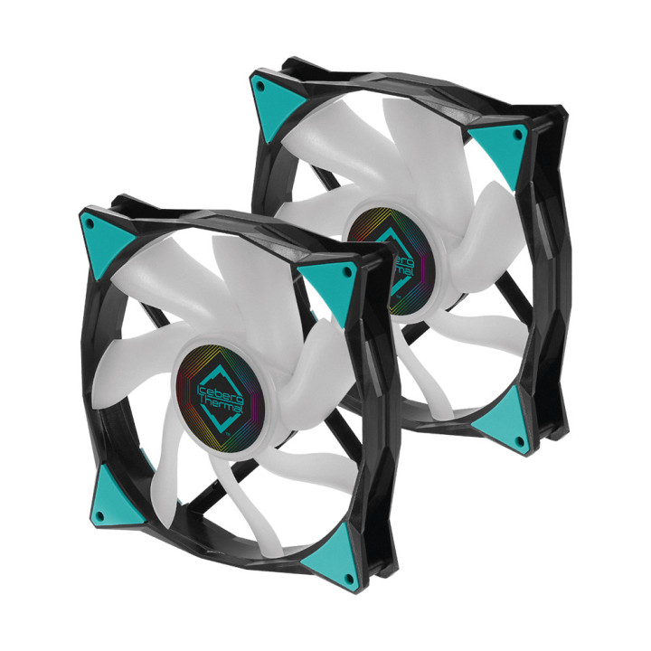 Iceberg Thermal IceGALE ARGB Caixa de computador Ventoinha 14 cm Preto 2 unidade(s)