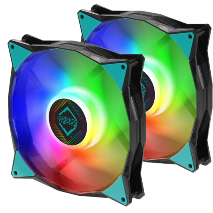 Ventoinha Iceberg Thermal IceGALE ARGB 140mm Preto 2 unidade(s)