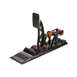 Asetek 40-010-0000002 controlador de jogo Preto, Laranja, Branco Pedais PC