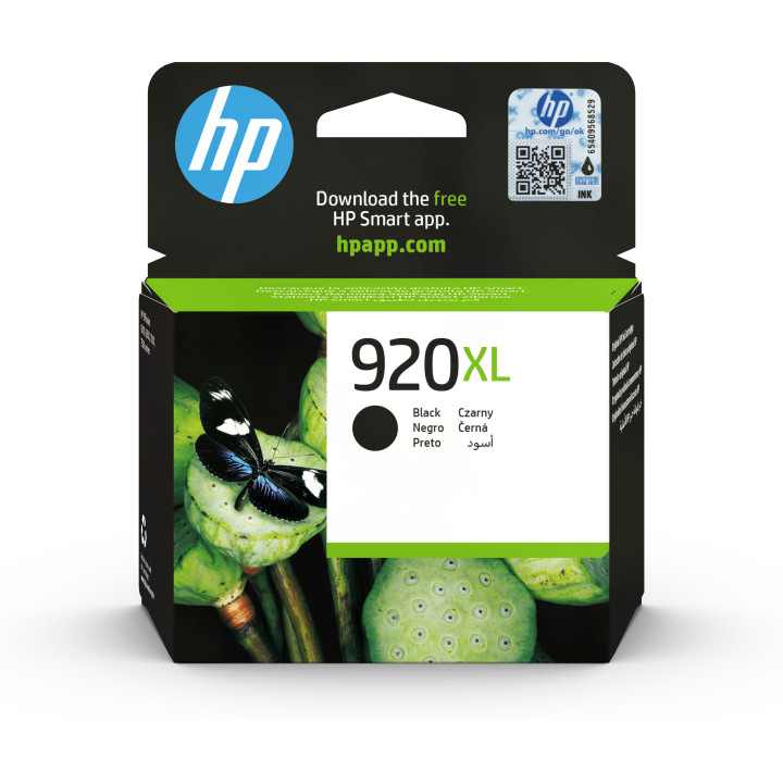 HP Tinteiro Original 920XL Preto de elevado rendimento