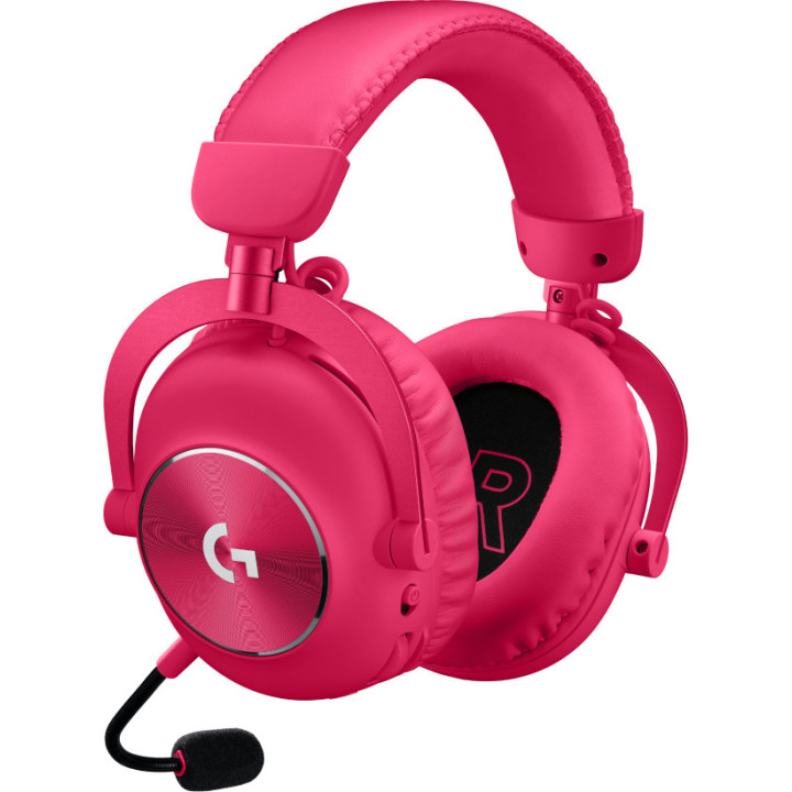 Logitech G PRO X 2 Auscultadores Com fios e sem fios Fita de cabeça Jogos Bluetooth Magenta