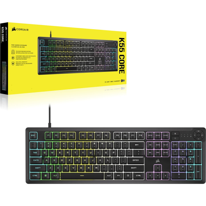 Teclado Corsair K55 Core RGB (PT)