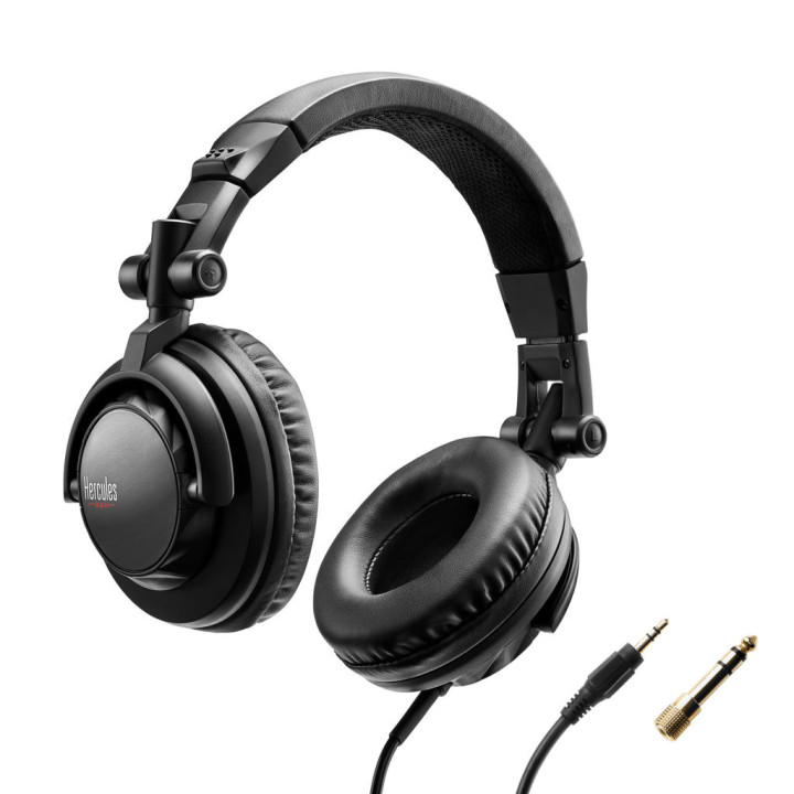 Hercules HDP DJ45 Auscultadores Com fios Fita de cabeça Música Preto