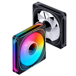 Jonsbo FR-505BR Sistema de Arrefecimento de Computador Caixa de computador Ventoinha 12 cm Preto, Branco 1 unidade(s)