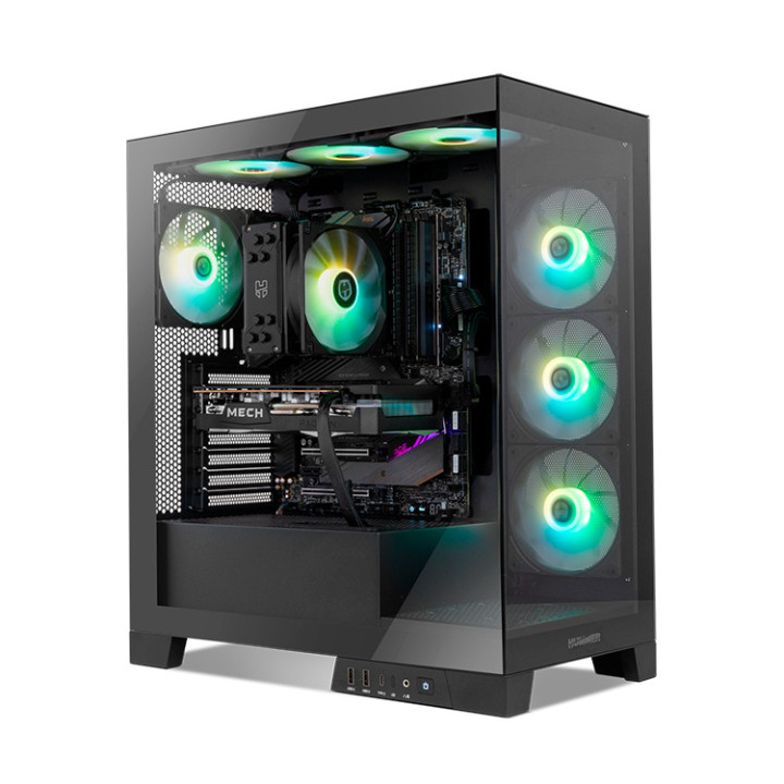 NOX Hummer Glock Black Midi Tower Preto
