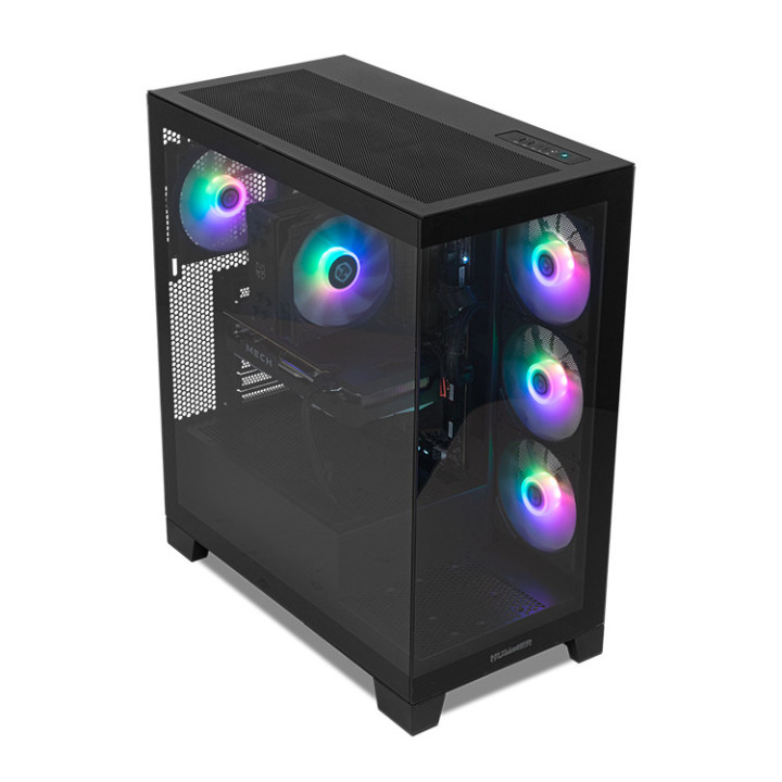 NOX Hummer Glock Black Midi Tower Preto