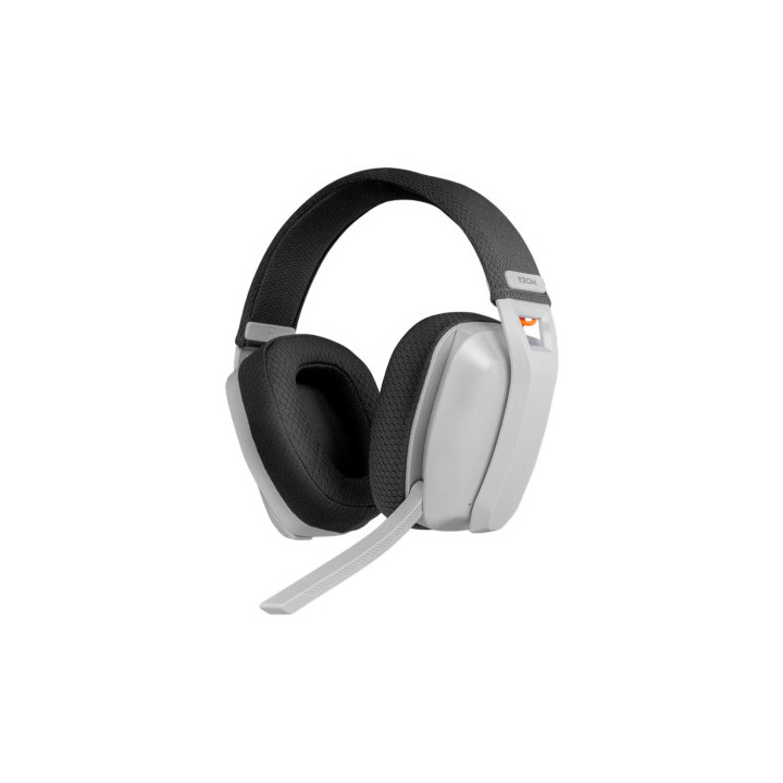 Krom NXKROMKANJIWH auscultador Auscultadores Com fios e sem fios Fita de cabeça Jogos USB Type-C Bluetooth Branco