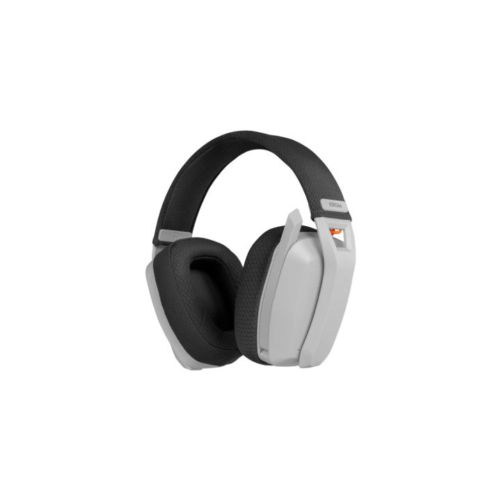 Krom NXKROMKANJIWH auscultador Auscultadores Com fios e sem fios Fita de cabeça Jogos USB Type-C Bluetooth Branco