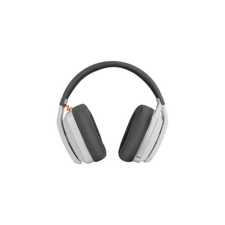 Krom NXKROMKANJIWH auscultador Auscultadores Com fios e sem fios Fita de cabeça Jogos USB Type-C Bluetooth Branco