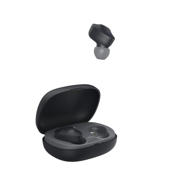 Hama Freedom Buddy Auscultadores True Wireless Stereo (TWS) Intra-auditivo Chamadas Música Bluetooth Preto, Cinzento