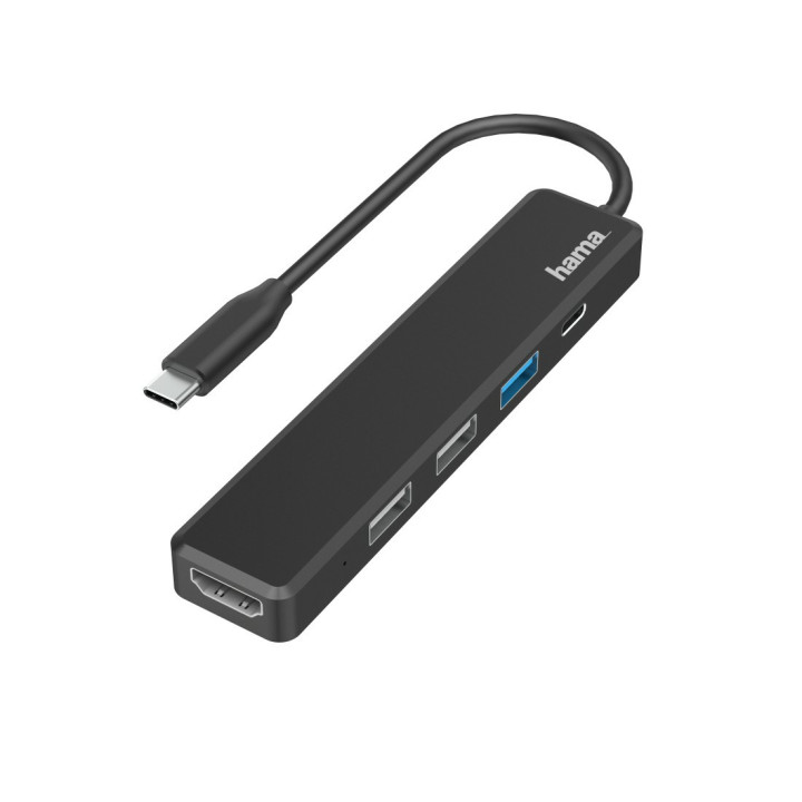 Hama 00200117 base & duplicador de portas USB 2.0 Preto