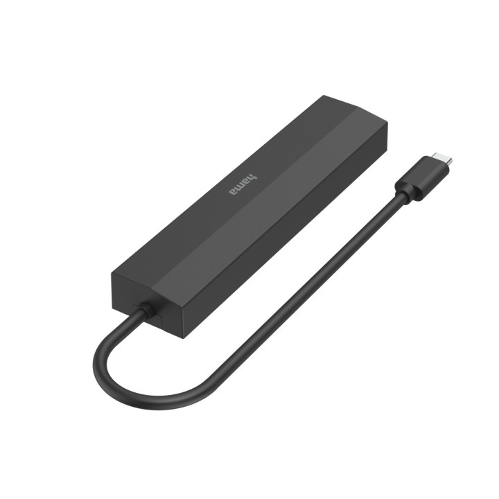 Hama 00200144 hub de interface USB 3.2 Gen 1 (3.1 Gen 1) Type-C 5000 Mbit s Preto