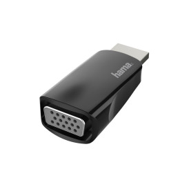 Hama 00200344 adaptador para cabos HDMI VGA Preto