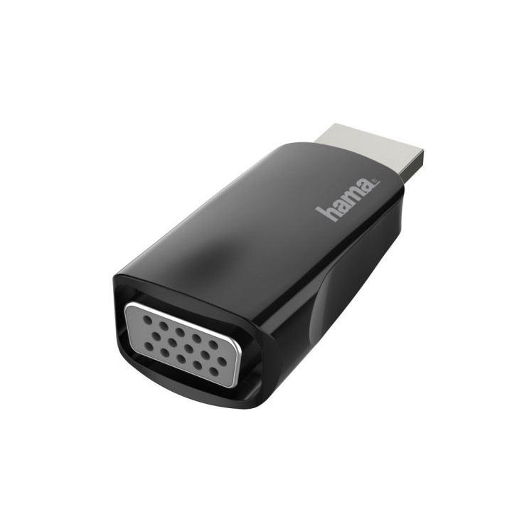 Hama 00200344 adaptador para cabos HDMI VGA Preto