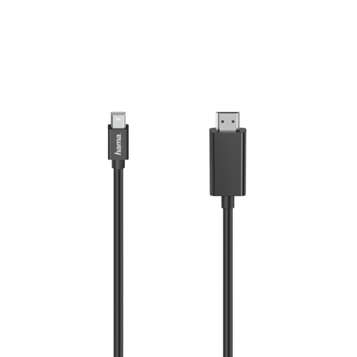 Hama 00200711 adaptador de cabo de vídeo 1,5 m Mini DisplayPort HDMI Preto