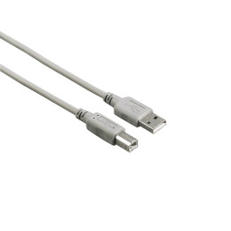 Hama 00200900 cabo USB USB 2.0 1,5 m USB A USB B Cinzento