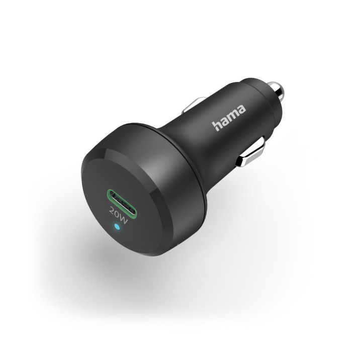 Carregador rápido HAMA, USB-C, Power Delivery (PD) / Qualcomm, 20 W, preto