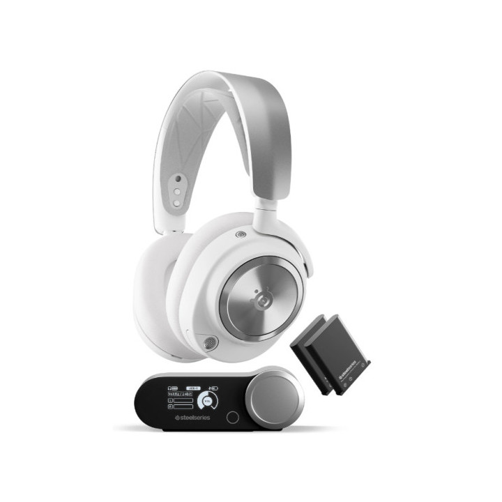 Steelseries 61524 auscultador Auscultadores Com fios Fita de cabeça Jogos USB Type-C Branco