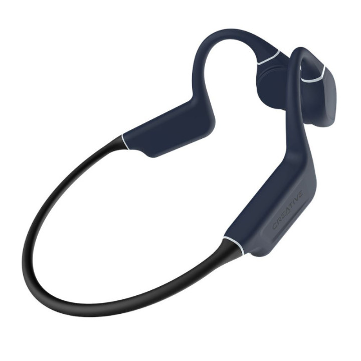 Creative Labs Outlier FREE Pro Plus Auscultadores Sem fios Fita de pescoço Música Bluetooth Preto, Azul
