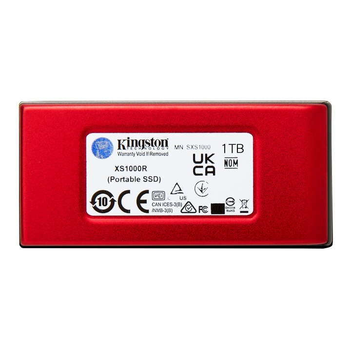 Kingston Technology XS1000 Red 1 TB USB Type-C 3.2 Gen 2 (3.1 Gen 2) Vermelho