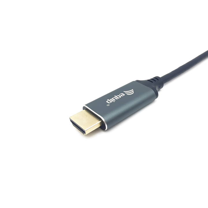 Equip 133416 adaptador de cabo de vídeo 2 m USB Type-C HDMI Type A (Standard) Cinzento, Preto