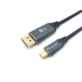 Equip 133422 adaptador de cabo de vídeo 2 m USB Type-C DisplayPort Cinzento