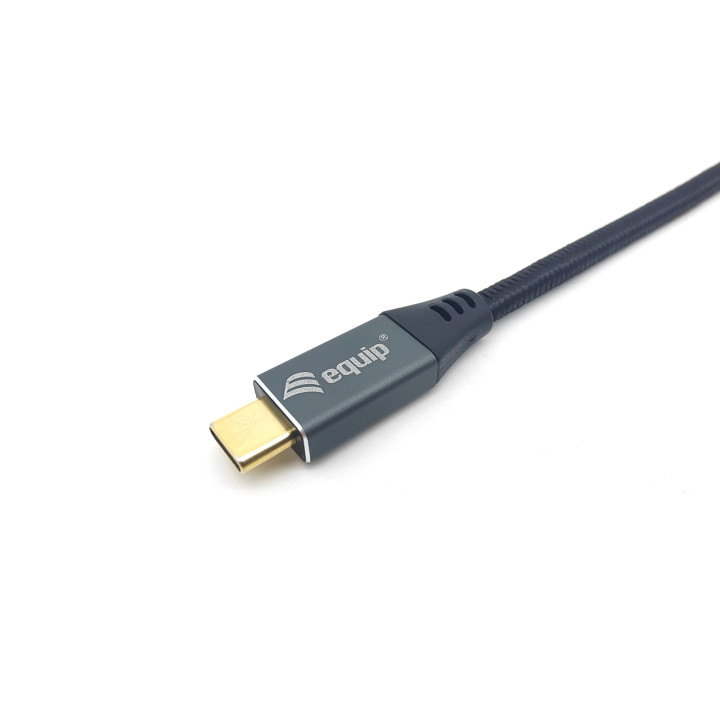 Equip 133422 adaptador de cabo de vídeo 2 m USB Type-C DisplayPort Cinzento