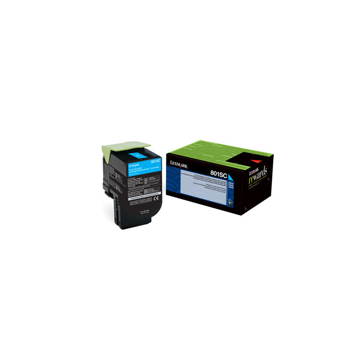 Lexmark 802SC toner 1 unidade(s) Original Ciano