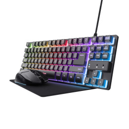 Trust GXT 794 teclado Rato incluído Jogos USB QWERTY Português Preto
