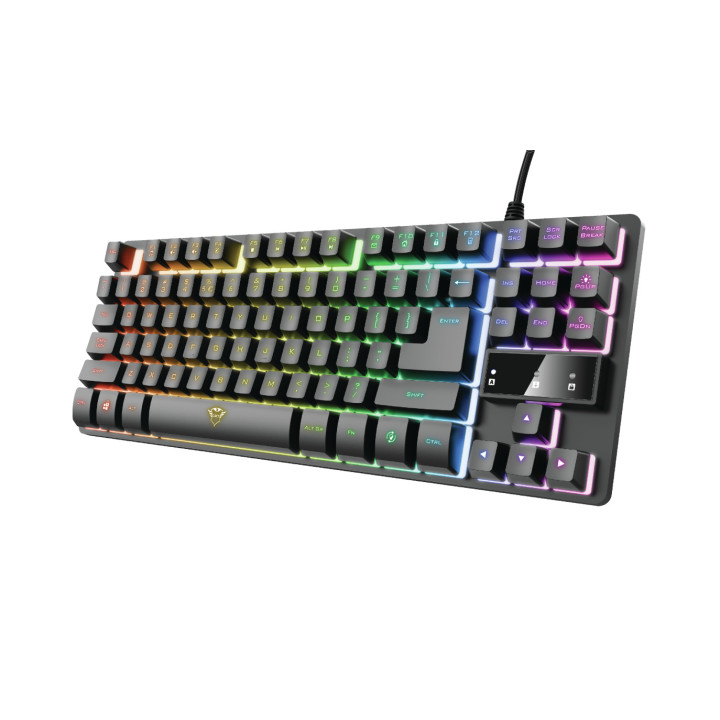 Trust GXT 794 teclado Rato incluído Jogos USB QWERTY Português Preto