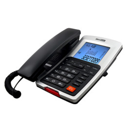 MaxCom KXT709 telefone Telefone analógico Identificação de chamadas Preto, Branco