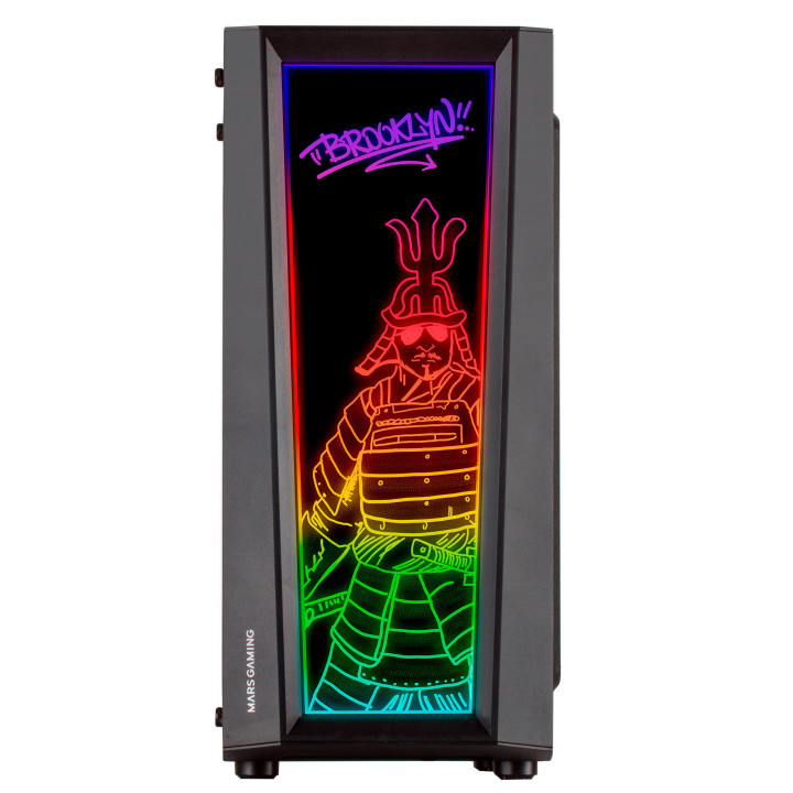 Mars Gaming MCART caixa para computador Midi Tower Preto