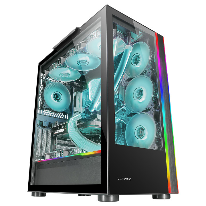 Mars Gaming MCULTRA caixa para computador Tower Preto