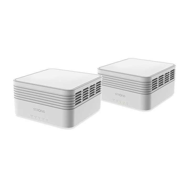 Strong MESHKITAX3000 sistema de Wi-Fi Mesh Dual-band (2,4 GHz   5 GHz) Wi-Fi 6 (802.11ax) Branco 2 Interno