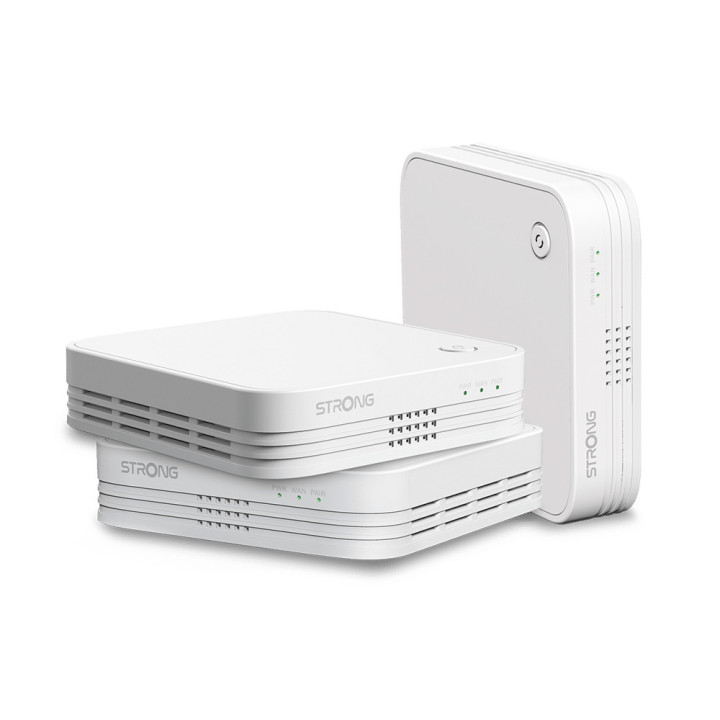 Strong WI-FI MESH HOME TRIO PACK 1200 Dual-band (2,4 GHz   5 GHz) Wi-Fi 5 (802.11ac) Branco 3 Interno