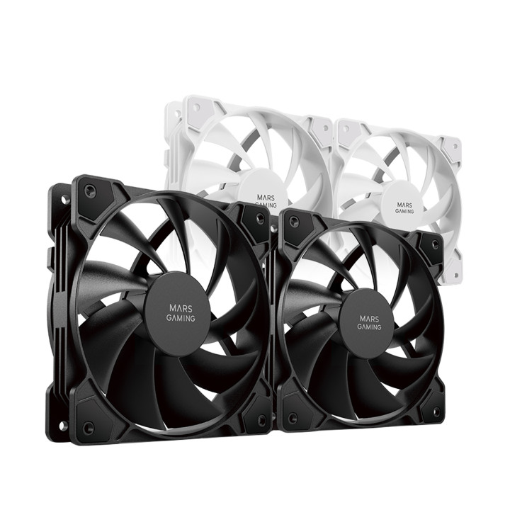 Mars Gaming MFPROX2 Sistema de Arrefecimento de Computador Caixa de computador Ventoinha 12 cm Preto 2 unidade(s)