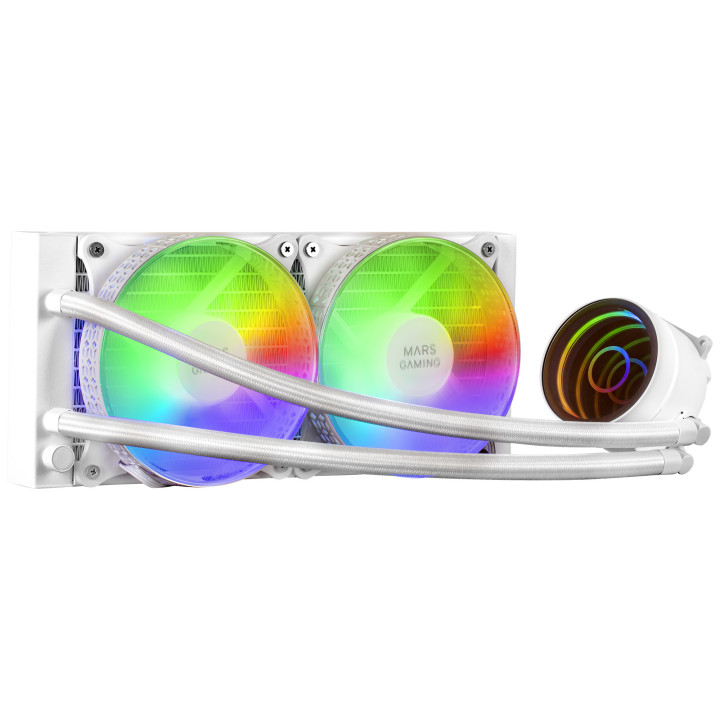 Mars Gaming MLONE240 Processador Kit de arrefecimento líquido 12 cm Branco 1 unidade(s)