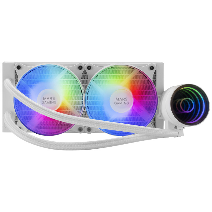 Mars Gaming MLONE240 Processador Kit de arrefecimento líquido 12 cm Branco 1 unidade(s)