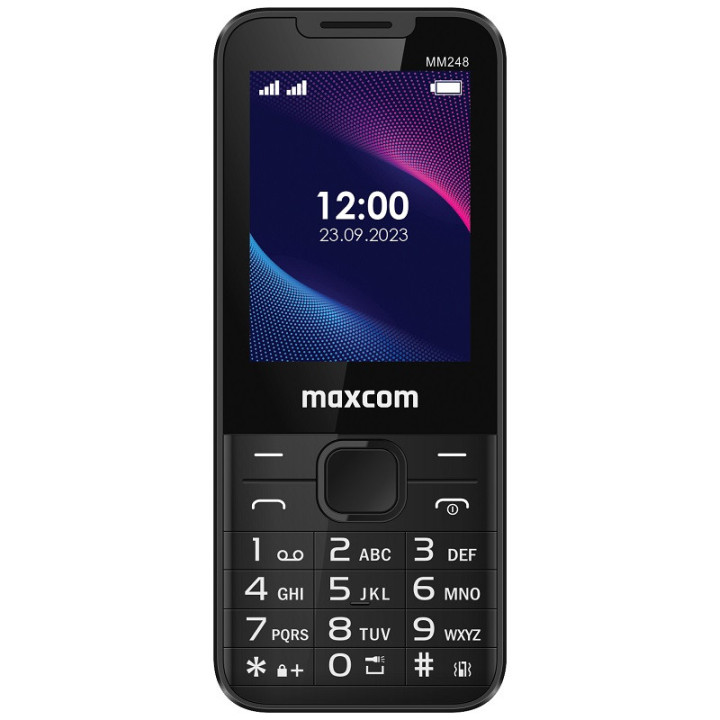 MaxCom Classic MM248 4G 6,1 cm (2.4") 82,3 g Preto Telefone digital