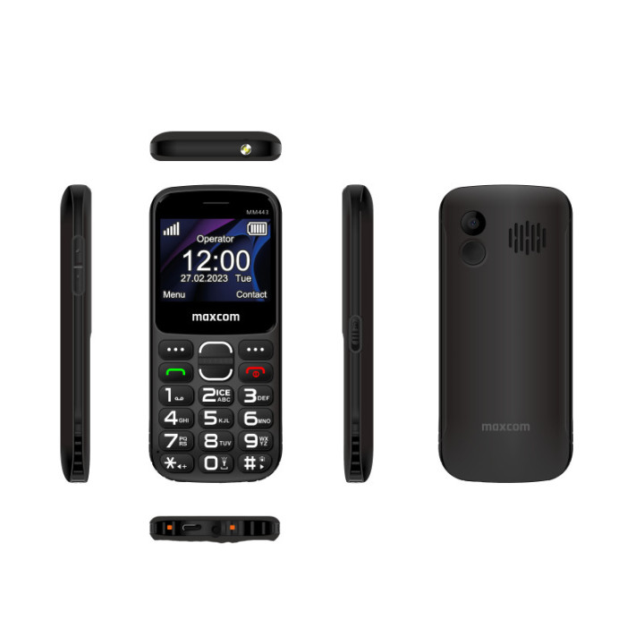 MaxCom Comfort MM443 4G 5,87 cm (2.31") 110 g Preto Telefone digital