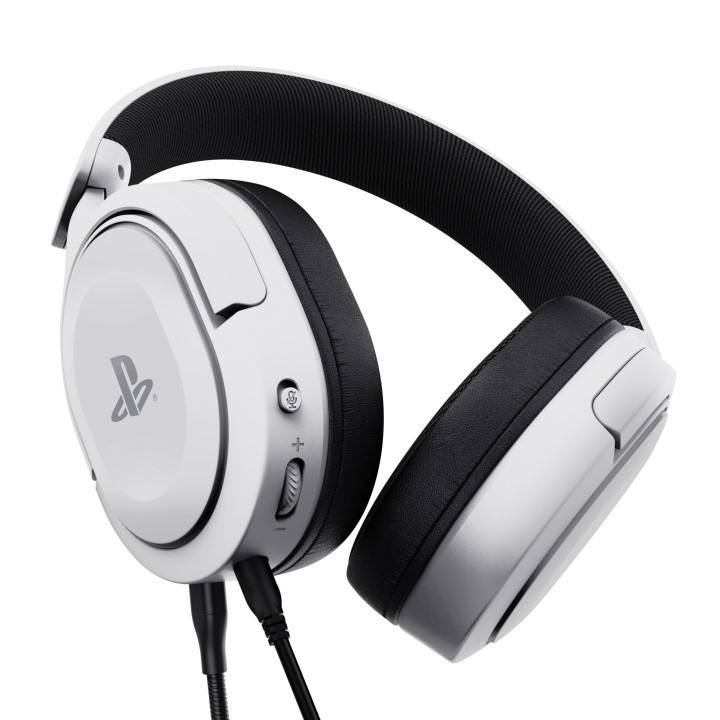 Trust GXT 498 Forta Auscultadores Com fios Fita de cabeça Jogos Preto, Branco