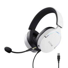 Trust GXT 490 FAYZO Auscultadores Com fios Fita de cabeça Motociclo USB Type-A Preto, Branco
