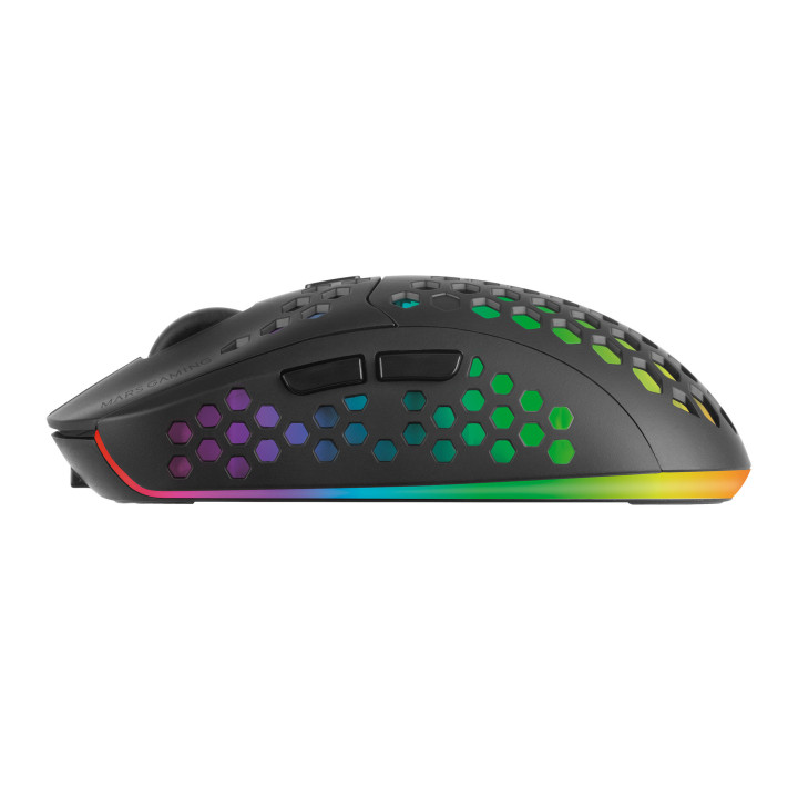 Mars Gaming MMW3 rato Jogos Mão direita RF Wireless Ótico 3200 DPI