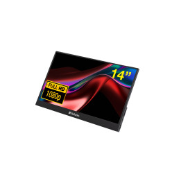 Verbatim 49590 monitor de ecrã 35,6 cm (14") 1920 x 1080 pixels Full HD LCD Preto