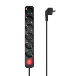 AISENS A154-0536 extensão elétrica 1,4 m 6 tomada(s) CA Interior Preto