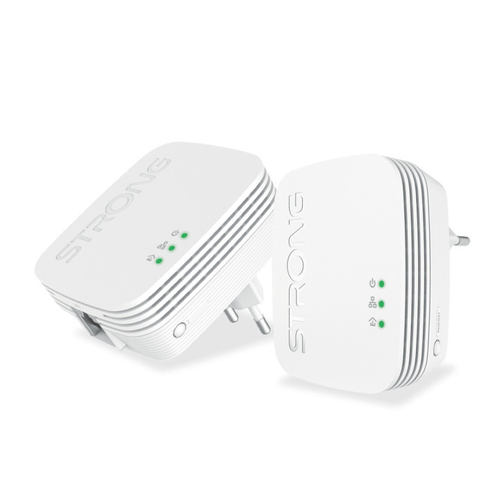 Strong POWERL600DUOMINI adaptador de rede PowerLine 600 Mbit s Ethernet LAN Branco 2 unidade(s)