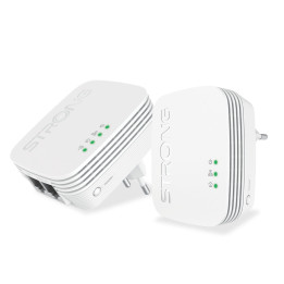 Strong POWERLWF600DUOMINI adaptador de rede PowerLine 600 Mbit s Ethernet LAN Wi-Fi Branco 2 unidade(s)