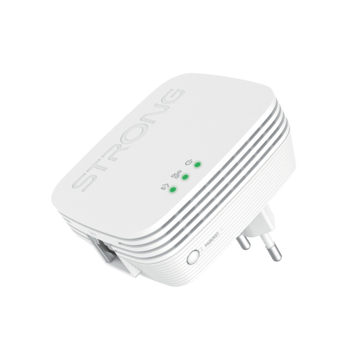 Strong POWERLWF600DUOMINI adaptador de rede PowerLine 600 Mbit s Ethernet LAN Wi-Fi Branco 2 unidade(s)